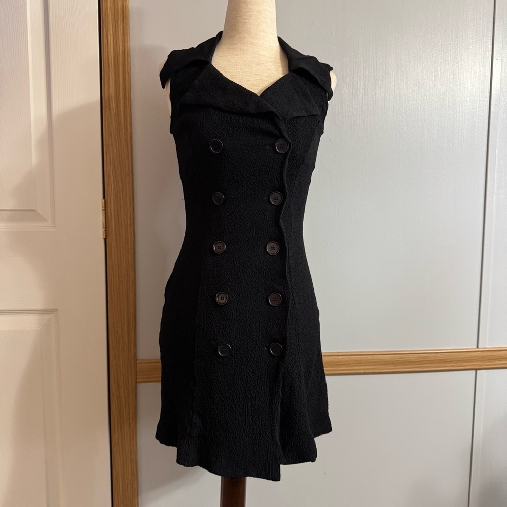 Rampage Y2K Vintage Style Mini Trench Blazer Dress Size XS